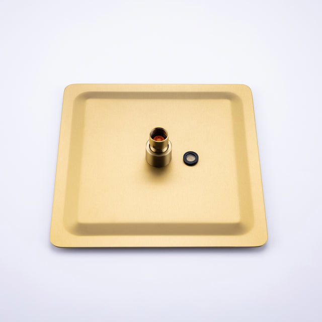 Rainfall 10 inch Shower System Bathroom Luxury Rain Mixer Silver Shower Combo Set Wall Mounted Shower Head Systems with High Pressure Head Hand Held Square Shower Head Polished Chrome Rough-in Valve