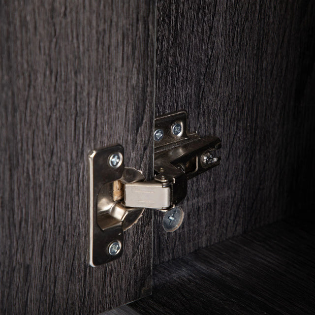 Nightstand with one-door storage cabinet and open shelf