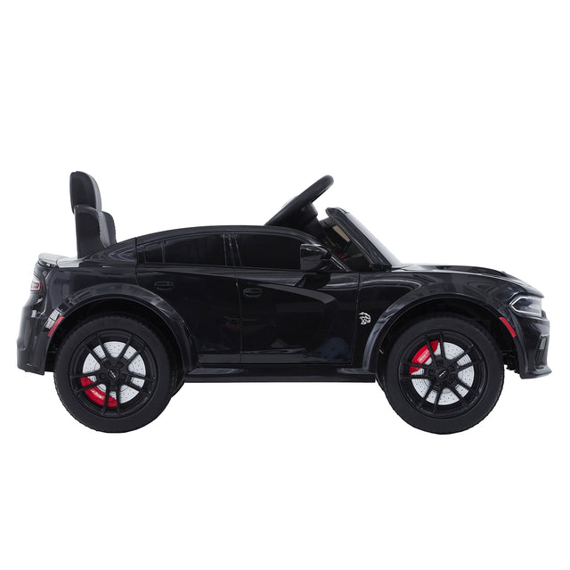 Licensed DODGE Charger，12v Kids ride on car W/Parents Remote Control ,electric car for kids,Three speed adjustable,Power display, slow start、USB,MP3 ,Bluetooth,LED light、Four wheel suspension