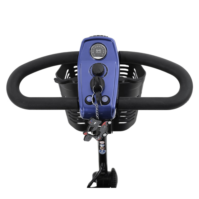 W42936056 MAX SPORT BLUE 4 Wheels Outdoor Compact Mobility Scooter with 2pcs*12AH Lead acid Battery