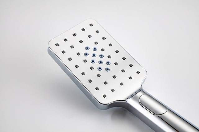 Ceiling Rainfall Shower Faucet Set 3-Function Bathroom Shower Fixtures with Waterfall Tub Spout Wall Mount 10 inch Rain Shower Head