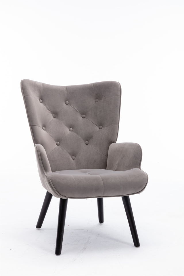 COOLMORE  Accent chair  Living Room/Bed Room, Modern Leisure  Chair  Silver  Grey