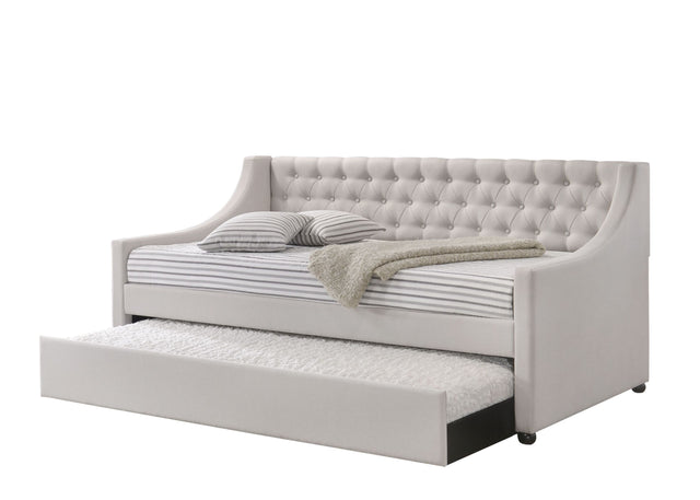 ACME Lianna Daybed & Trundle (Twin Size), Fog Fabric (1Set/2Ctn) 39395