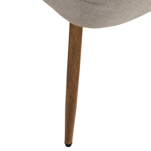 Modern Dining Chairs,Linen Accent Chair, Living Room Leisure Chairs, Upholstered Side Chair with Metal Legs for Dining Room Kitchen Vanity Patio Club Guest (Set of 1)  Grey Office Chair