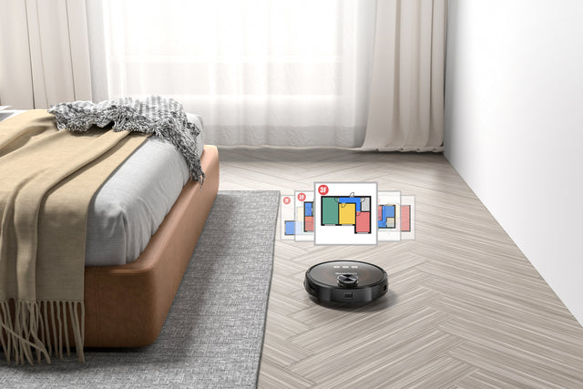 Geek Smart L8 Robot Vacuum Cleaner and Mop, LDS Navigation, Wi-Fi Connected APP, Selective Room Cleaning,MAX 2700 PA Suction, Ideal for Pets and Larger Home(Banned from selling on Amazon)