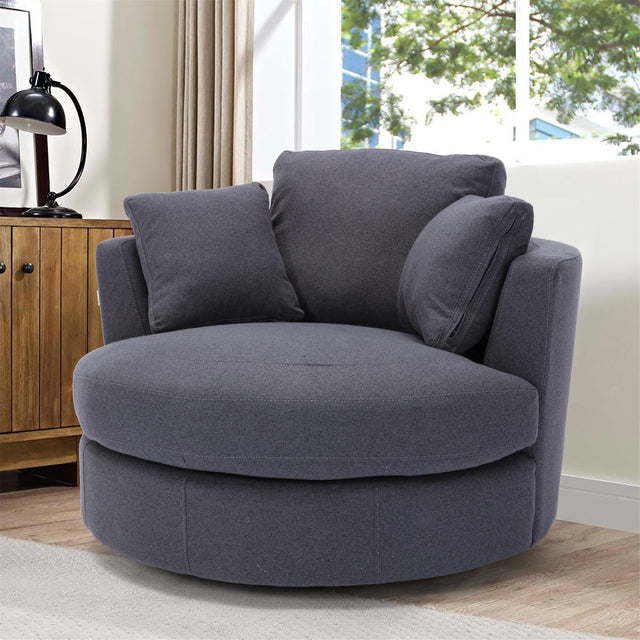 Modern  Akili swivel accent chair  barrel chair  for hotel living room Modern  leisure chair