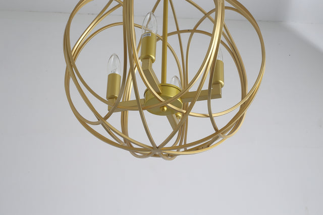 Modern American spherical chandelier -4 bulbs -E12 lamp holder