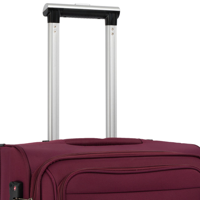 Softside Luggage Expandable 3 Piece Set Suitcase Upright Spinner Softshell Lightweight Luggage Travel Set