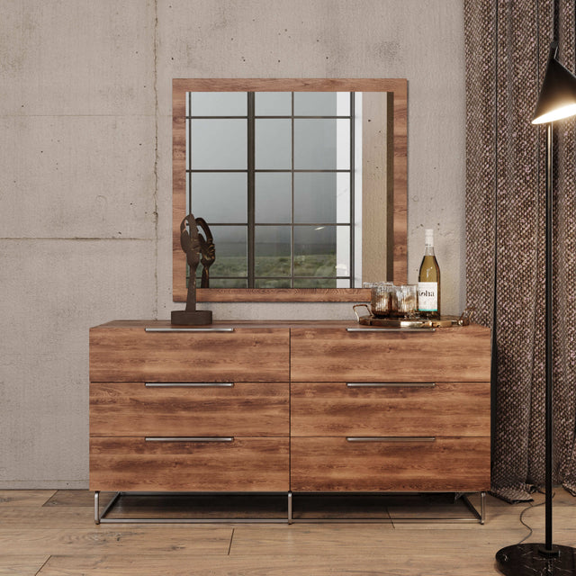 Mazzini Italian Modern Light Oak Dresser