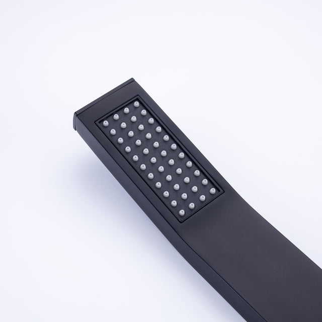 Rainfall 10 inch Shower System Bathroom Luxury Rain Mixer Silver Shower Combo Set Wall Mounted Shower Head Systems with High Pressure Head Hand Held Square Shower Head Polished Chrome Rough-in Valve