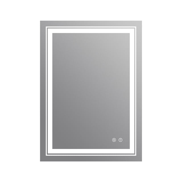 01 Rectangular Bathroom Mirrors with Adjustable Lights and Anti-Fog water