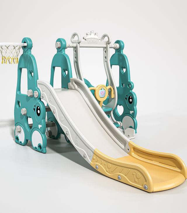 Kids Slide Playset Structure Children's indoor slide playgroud baby plastic slide and swing set large combination for home or outdoor