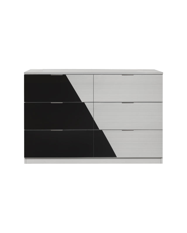 Camilla Nightstand White & Black