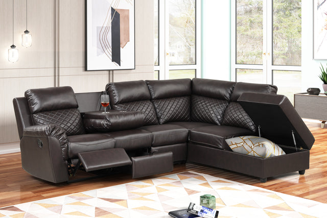Charlotte Sectional Brown