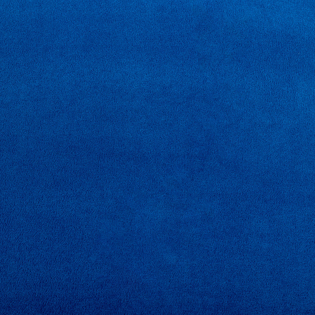 Modern Velvet Sofa with Metal Legs,Loveseat Sofa Couch with Two Pillows for Living Room and Bedroom,Blue