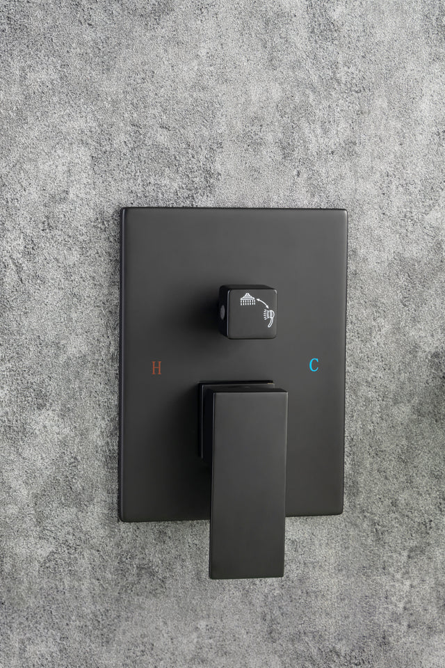 Waterfall Tub Faucet Wall Mount Roman Tub Filler Chrome Single Handle Brass Bathroom Bathtub Faucet with Hand Shower