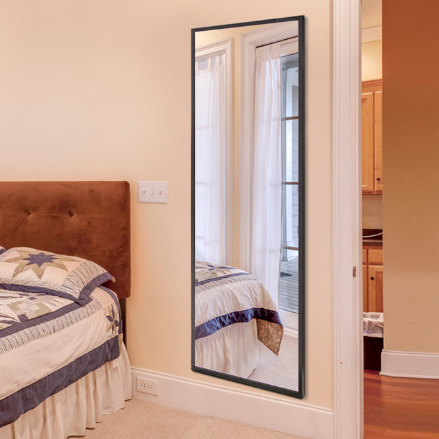 Cathy1700 500-b   Full Body Mirror Full Length Floor Mirror Free Standing Black Dressing Mirror Home Décor (59” x 19.7”)
