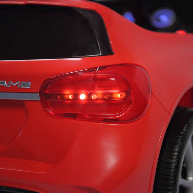 6V Licensed Mercedes Benz AMG Electric Vehicle, Kid Ride on Car with Parental Remote Control ,MP3 Player Headlights Opening Doors for Children 3-8, Red