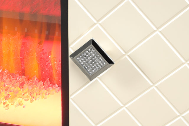 Madison TV Stand With Electric Fireplace in Beige