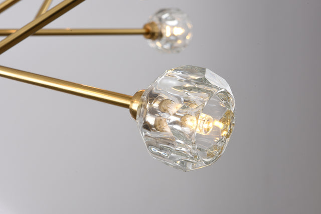 Modern American chandelier golden iron -15 bulb