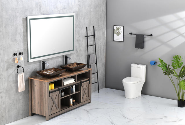 60 in. W x 36 in. H Frameless LED Single Bathroom Vanity Mirror in Polished Crystal\\n Bathroom Vanity LED Mirror with 3 Color Lights Mirror for Bathroom Wall