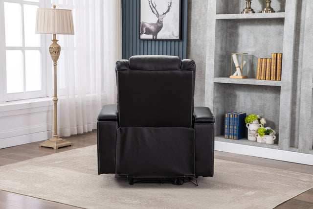 New Design PU Material With Cup Hold Storage USB Recliner