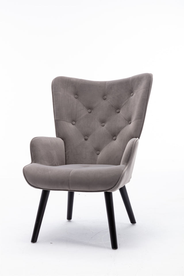 COOLMORE  Accent chair  Living Room/Bed Room, Modern Leisure  Chair  Silver  Grey