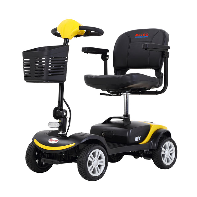 W42930092 Compact Travel Mobility Scooter M1 YELLOW