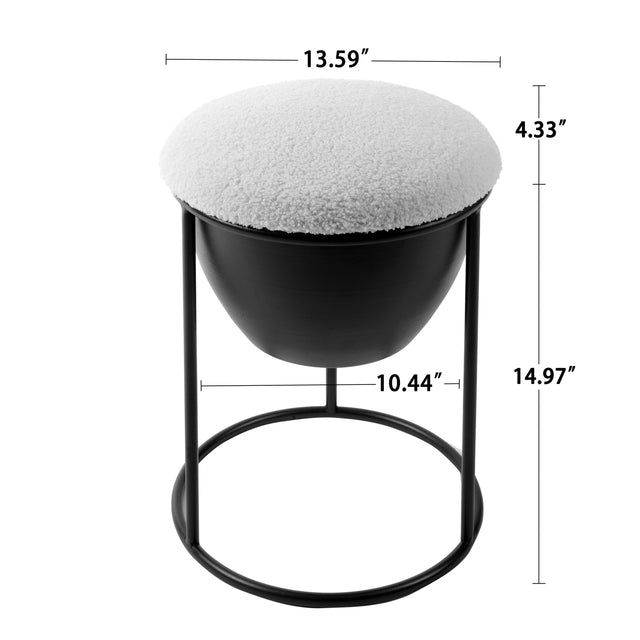 ottoman, Storage Footstool, Modern Accent Stools,Makeup Footstool, Suitable for Living Room and Bedroom