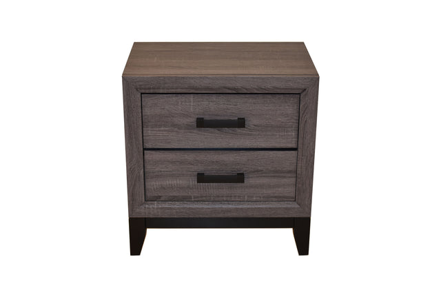 Galaxy Home Contemporary Hudson Made With Wood Nightstand in Gray
