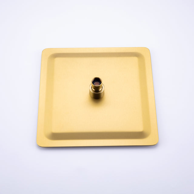 Rainfall 10 inch Shower System Bathroom Luxury Rain Mixer Silver Shower Combo Set Wall Mounted Shower Head Systems with High Pressure Head Hand Held Square Shower Head Polished Chrome Rough-in Valve