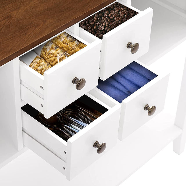 Sideboard Buffet Storage Cabinet with Storage Drawers Storage Cabinets and Large Shelf