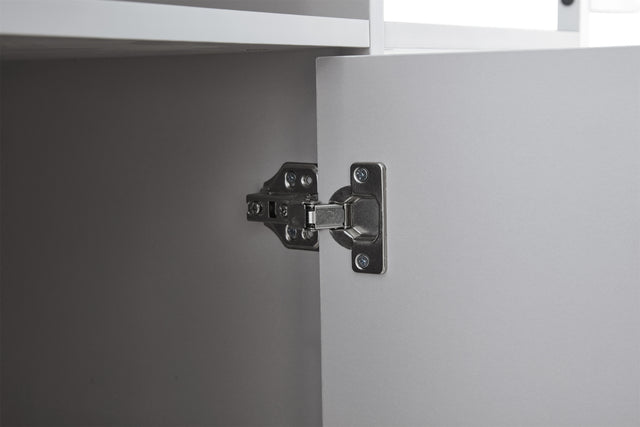 KITCH storage cabinet WHITE-Black, move with roller..