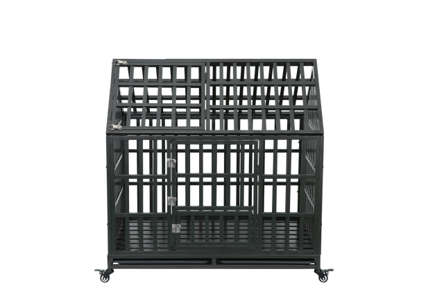 Heavy Duty Dog Cage  pet Crate with Roof