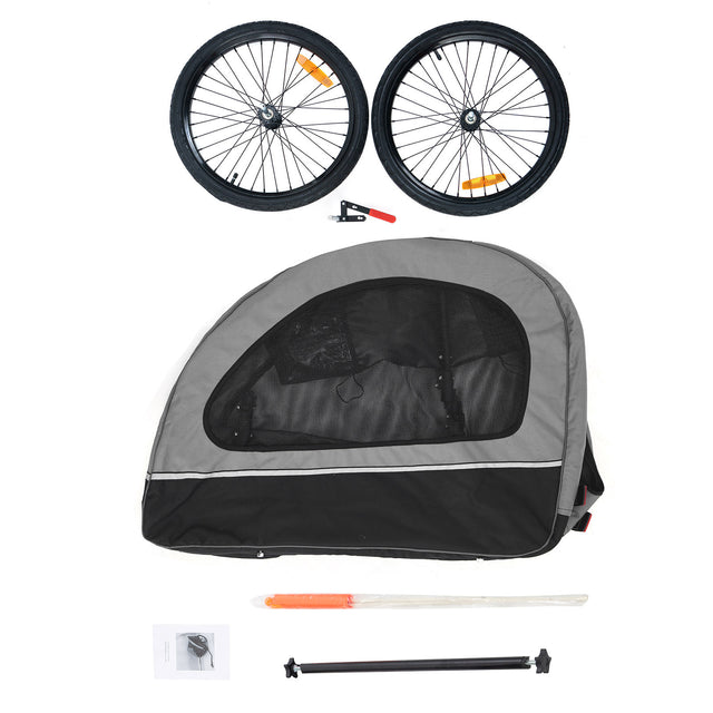 Dog Trailer, Dog Buggy, Bicycle Trailer Medium Foldable for Small and Medium Dogs