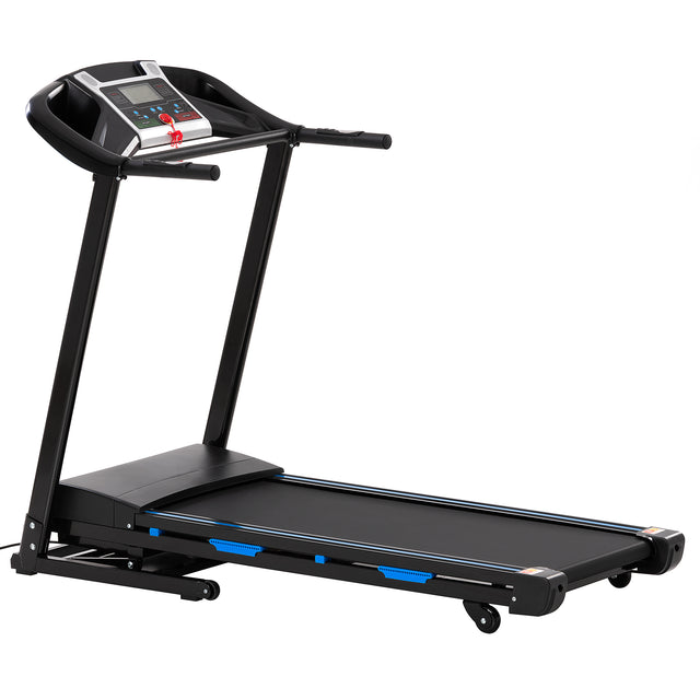 Treadmills for Home, Electric Treadmill with 15% Automatic Incline, Foldable 3.25HP Workout Running Machine Walking, Double Running Board Shock Absorption Pulse Sensor Bluetooth Speaker APP FITSHOW.