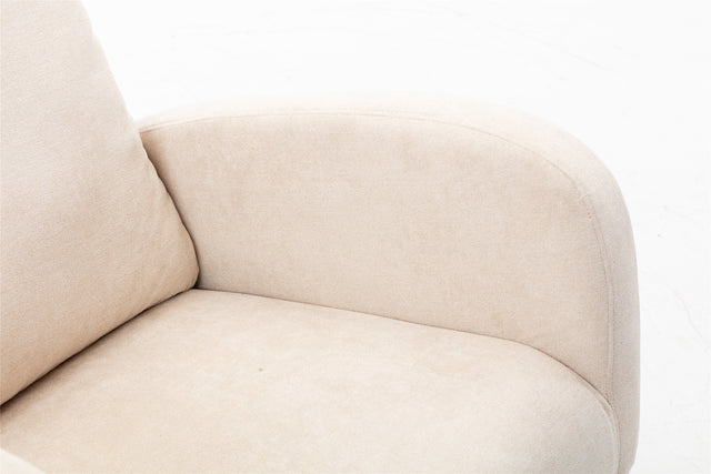 COOLMORE  living  room Comfortable  rocking chair  living room chair Beige
