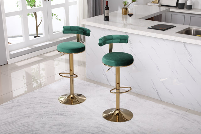 Bar Stools with Back and Footrest Counter Height Dining Chairs (2PCS/CTN)