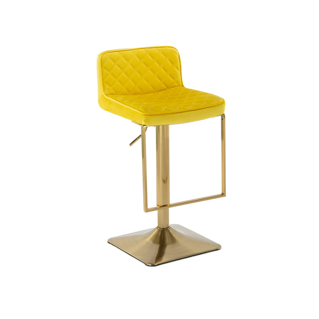 SUPERJARE Bar Stools  - Swivel Barstool Chairs with Back, Modern Pub Kitchen Counter Height，velvet, ( 1pc/ctn )