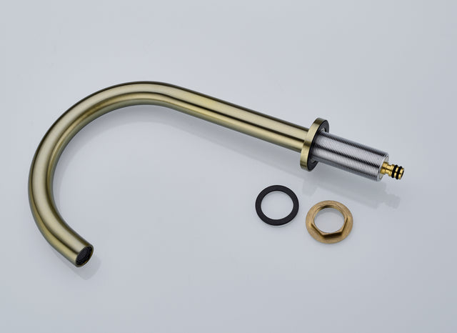 Two Handle High Arc Widespread Bathroom Sink Faucet 3 Hole