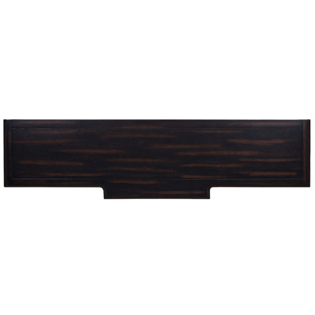 TREXM Console Table Sofa Table with Drawers for Entryway with Projecting Drawers and Long Shelf (Espresso)