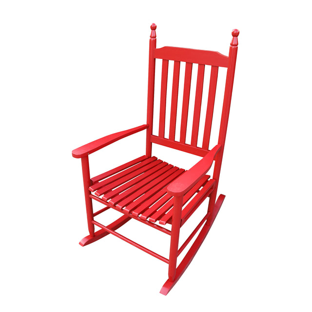 Wooden porch rocker chair  Rose Red