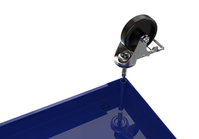 4 DRAWERS BLUE TOOL CABINET WITH TOOL SETS