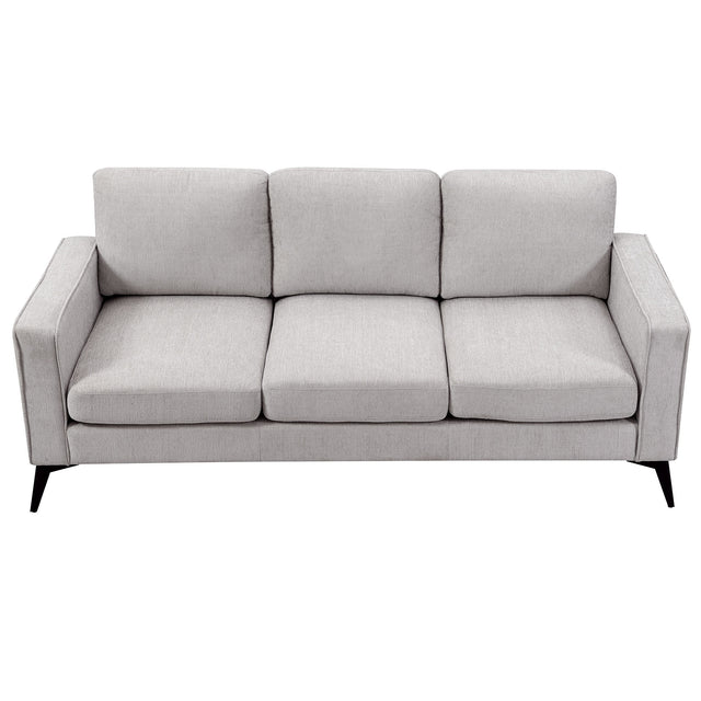 [VIDEO provided] [New]Modern 3-Piece Sofa Sets with Sturdy Metal Legs,Chenille Upholstered Couches Sets Including 3-Seat Sofa, Loveseat and Single Chair for Living Room Furniture Set (1+2+3 Seat)