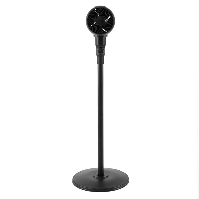 Simple Deluxe Metal Drum Jet Fan, Indoor and Outdoor Pedestal Fan, 6-speed Rotatable Fan, with Remote Control, Suitable for Bedroom, Living Room and Office, Black-7 Inch, 7B