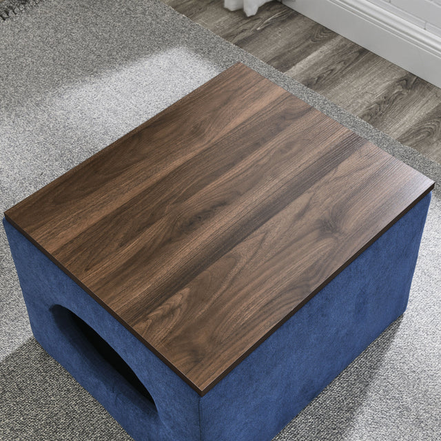 [Video] Welike 25"W Modern design hollow storage ottoman, upholstery, coffee table, two small footstools, easy storage and wide use