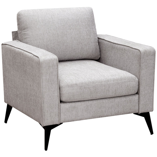 [VIDEO provided] [New]Modern 3-Piece Sofa Sets with Sturdy Metal Legs,Chenille Upholstered Couches Sets Including 3-Seat Sofa, Loveseat and Single Chair for Living Room Furniture Set (1+2+3 Seat)