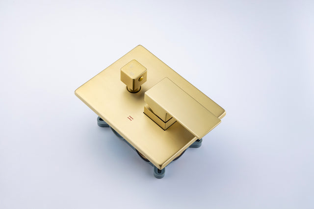 Shower Faucet Set Shower System with 12 Inch Rain Shower Head and Handheld, Bathroom Shower Combo Set Wall Mounted System Rough-in Valve Body and Trim Included.