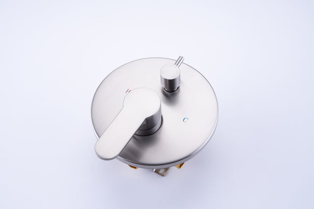 Tub Shower Faucets Sets Complete Bathtub Faucet Set Brushed Nickel Bathtub Shower System with Tub Spout, Bathroom Tub and Shower Faucet Combo Trim Kit with Rough-in Valve