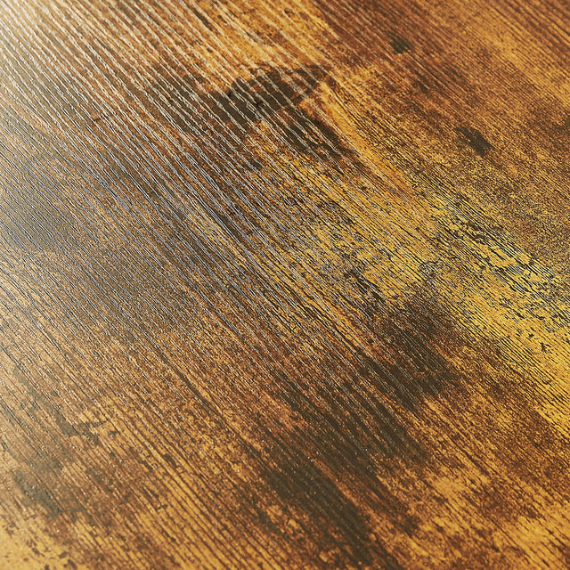 JHX Organized Garment Rack with Storage, Free-Standing Closet System with Open Shelves and Hanging Rod(Rustic Brown,45.3’’w x 15.75’’d x 70.08’’h).